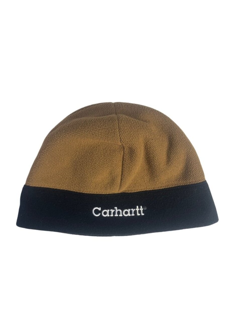 Carhartt‎ Fleece Lined Beanie Hat Brown Black Warm Winter